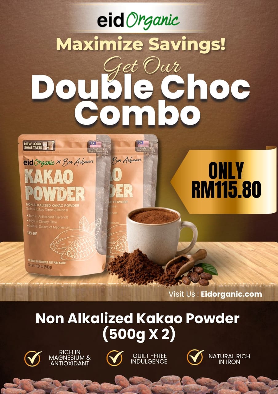 DOUBLE CHOC COMBO Non Alkalized Kakao Powder EXPIRED JULY 2027