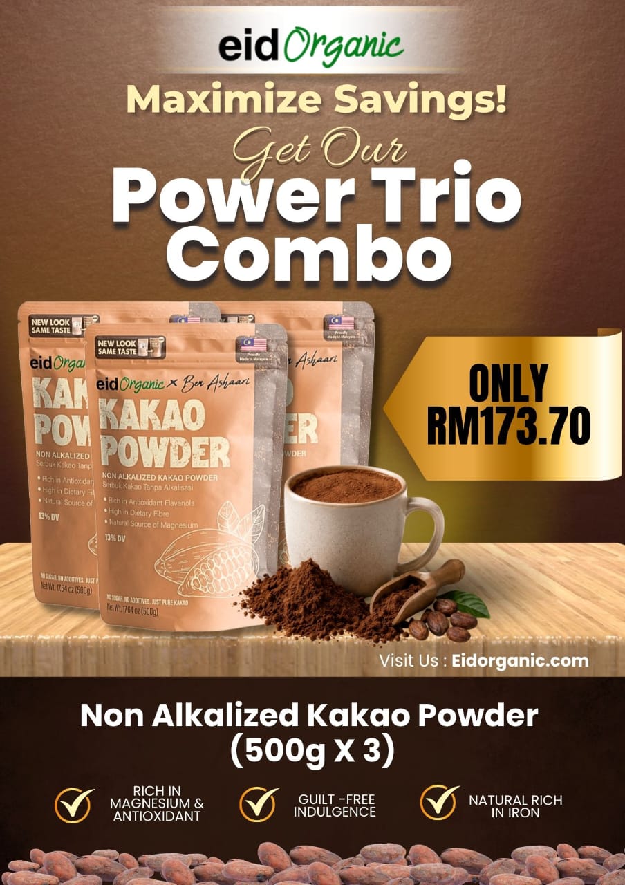 POWER TRIO COMBO Non Alkalized Kakao Powder EXPIRED JULY 2027